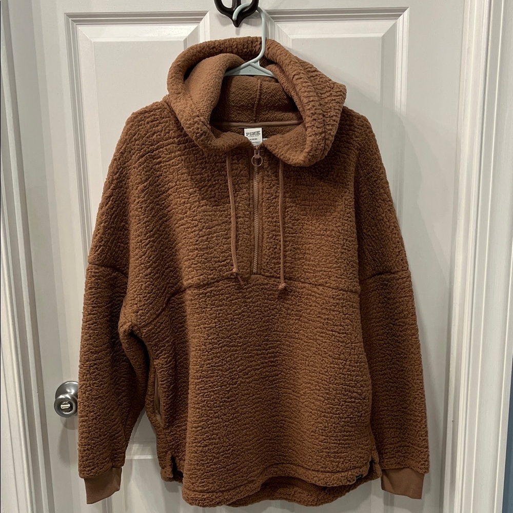 PINK Victoria's Secret Tan Sherpa Jacket